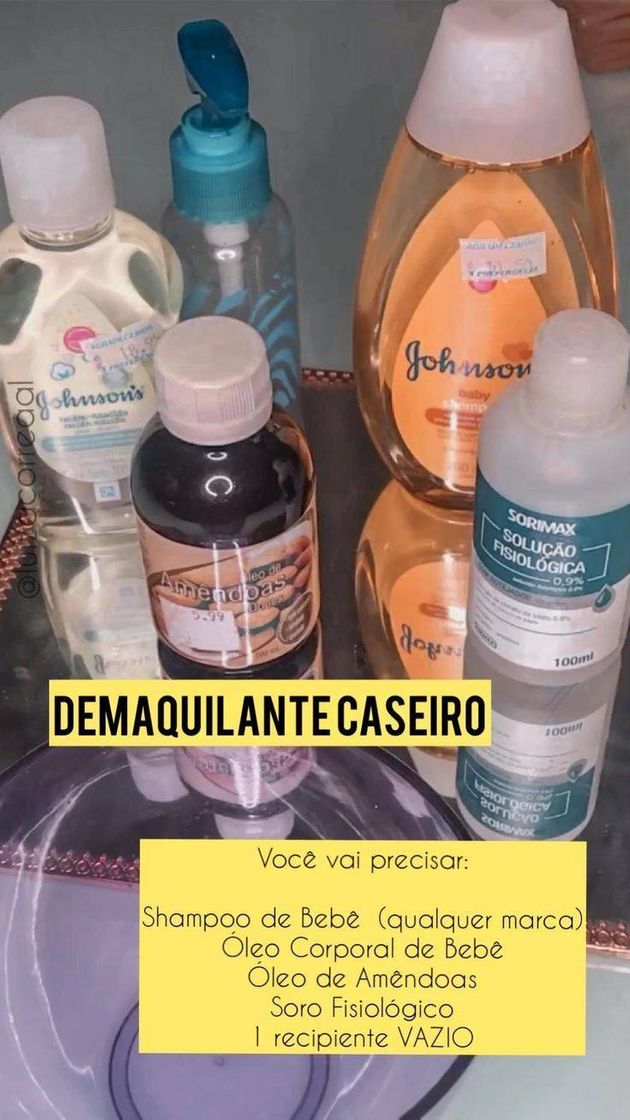 Moda Demaquilante caseiro