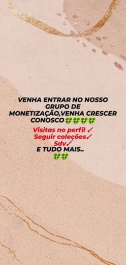 Tá esperando oq pra entrar no nosso grupo de monetização??🤑