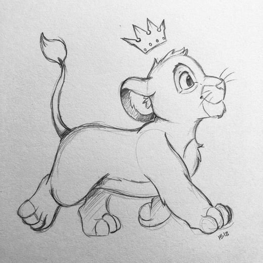 Desenho rei leão