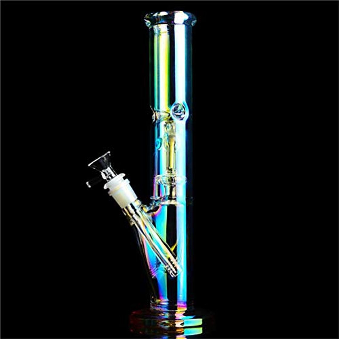 Fitness RORA Bongs para Fumar Popular Rainbow 14.5mm Alien Thick Recycler Glass Water