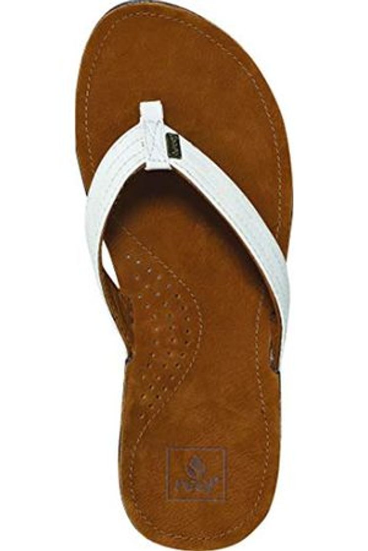 Fashion Reef MISS J-BAY R1241MTL - Sandalias de caucho para mujer, Blanco