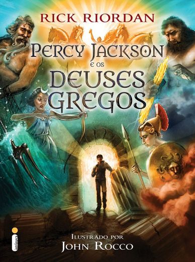 O livro Percy Jackson e os deuses gregos.