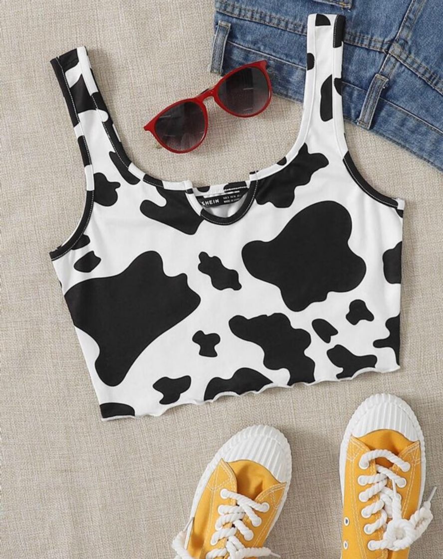 Moda 🐮Cropped de vaca🐮