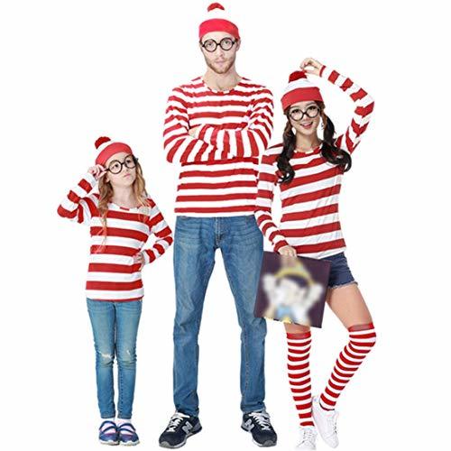 Moda wetry Disfraz de Wally para Hombre Mujer Niños Trajes de Carnaval Familiar