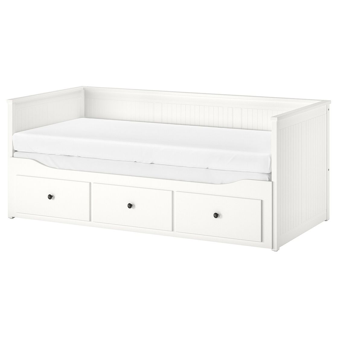 Fashion HEMNES Estructura diván con 3 cajones, blanco, 80x200 cm - IKEA