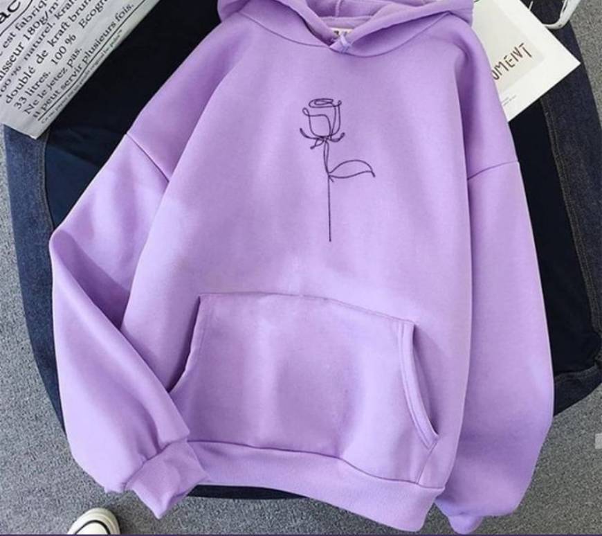 Social Sudadera con Rosa color lavanda 