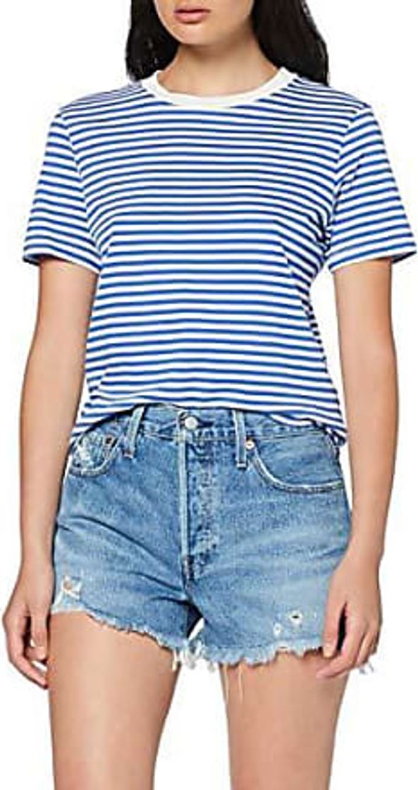 Fashion Levi's 501 Short, Pantalones Cortos para Mujer, Azul