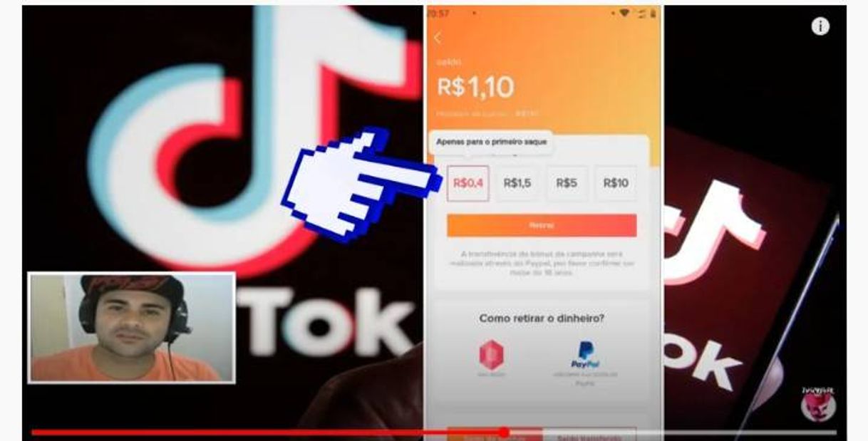 Fashion Como ganhar R$20,00 reais por dia (Assistindo Vídeos) TIK TO