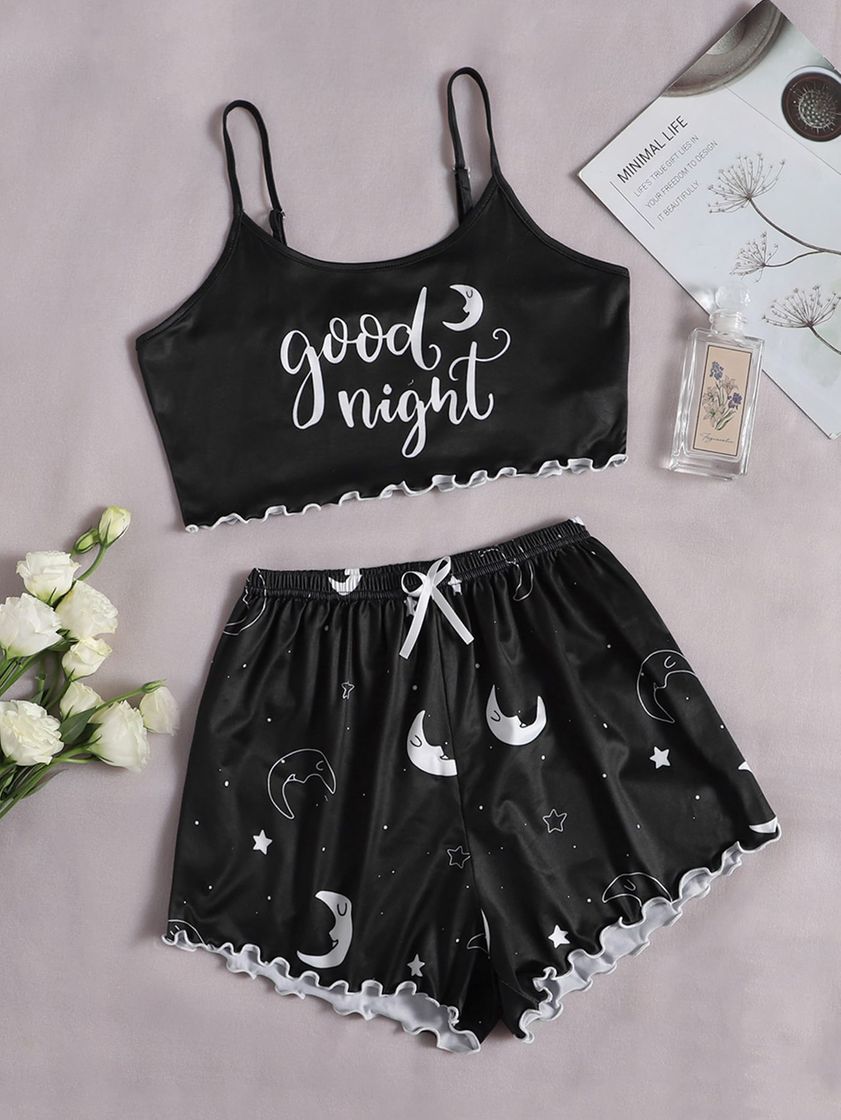 Fashion Pijama escrito "good night"