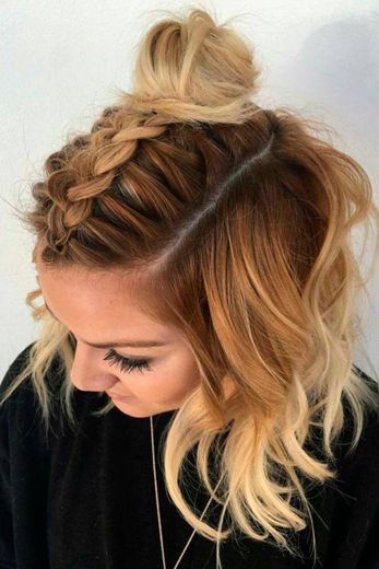 Penteado para cabelos curtos