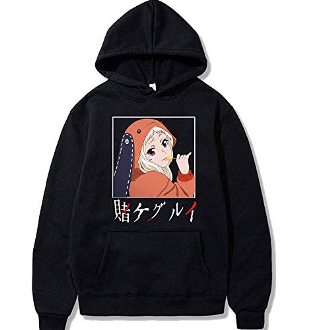 Fashion Unisex Anime Kakegurui Sudadera Informal de Manga Larga con Capucha Yomoduki Runa Pullover Sudaderas