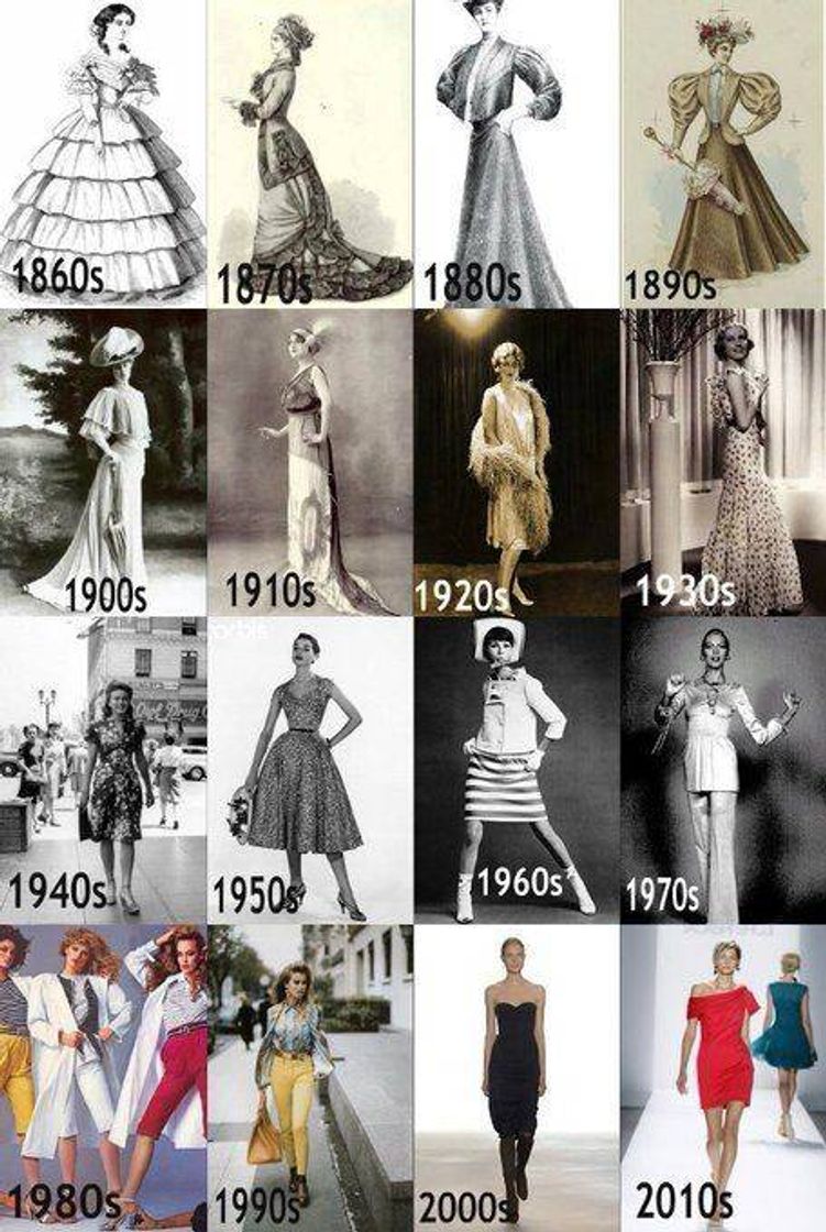 Moda Evolução da moda 