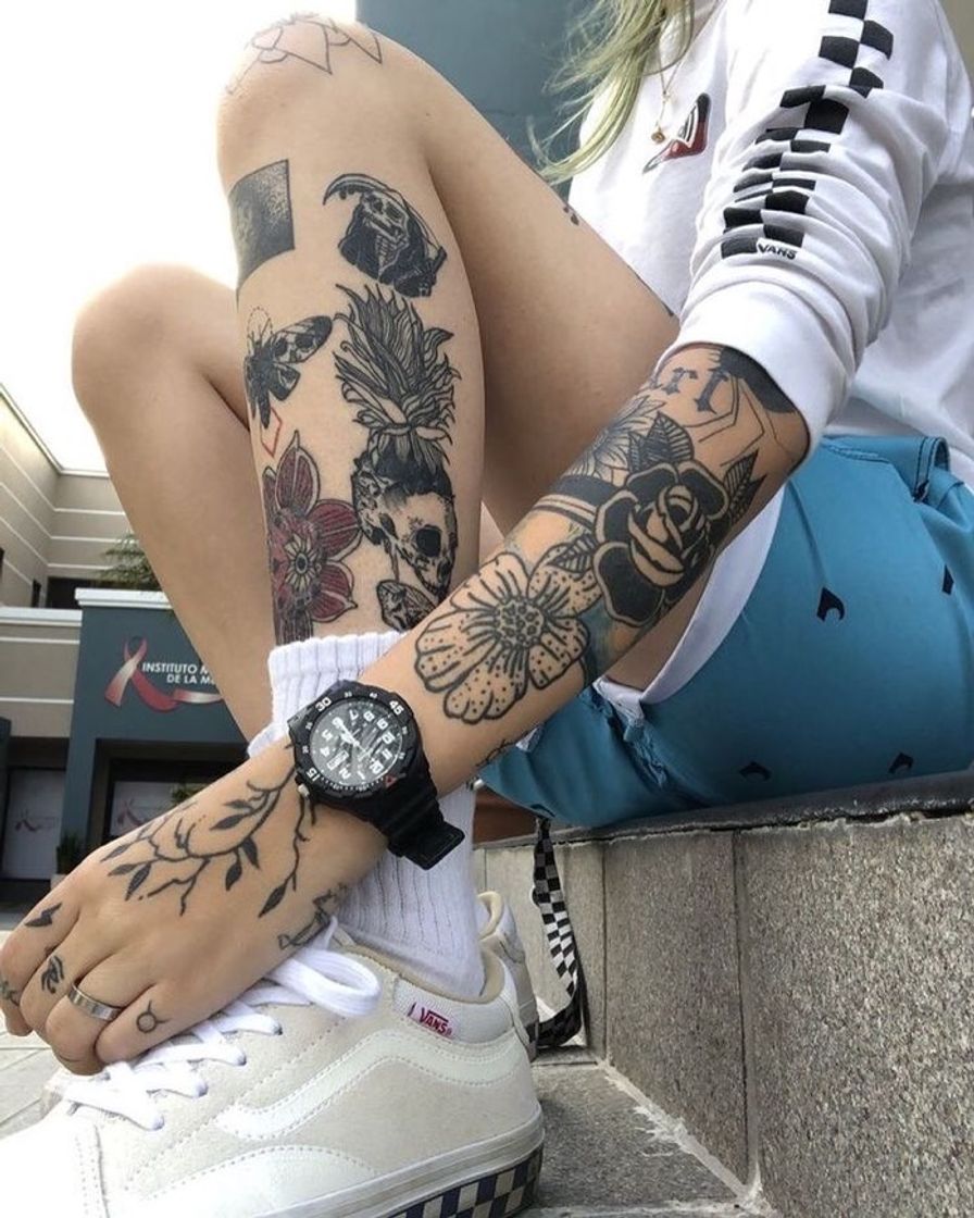 Moda Tatuagem Braço e Perna 