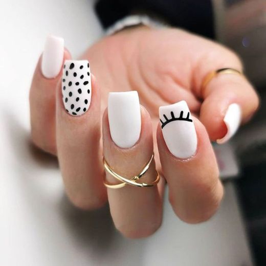 Nails Art Black&White🦓