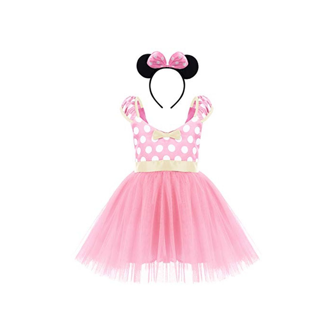 Fashion IWEMEK Princesa Disfraz de Minnie para Bebé Niña Navidad de los Lunares