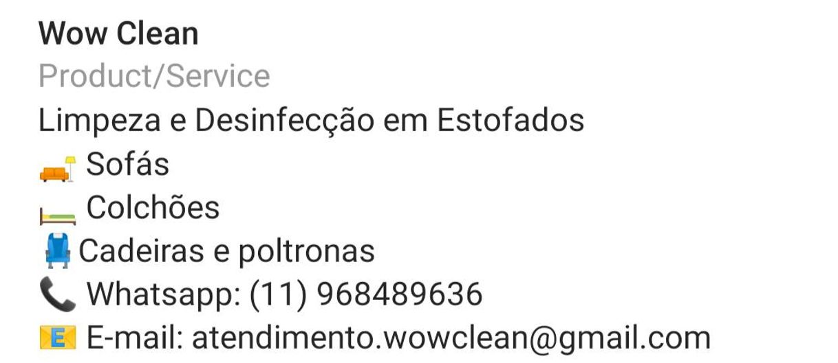 Moda WOW CLEAN HIGIENIZAÇOES