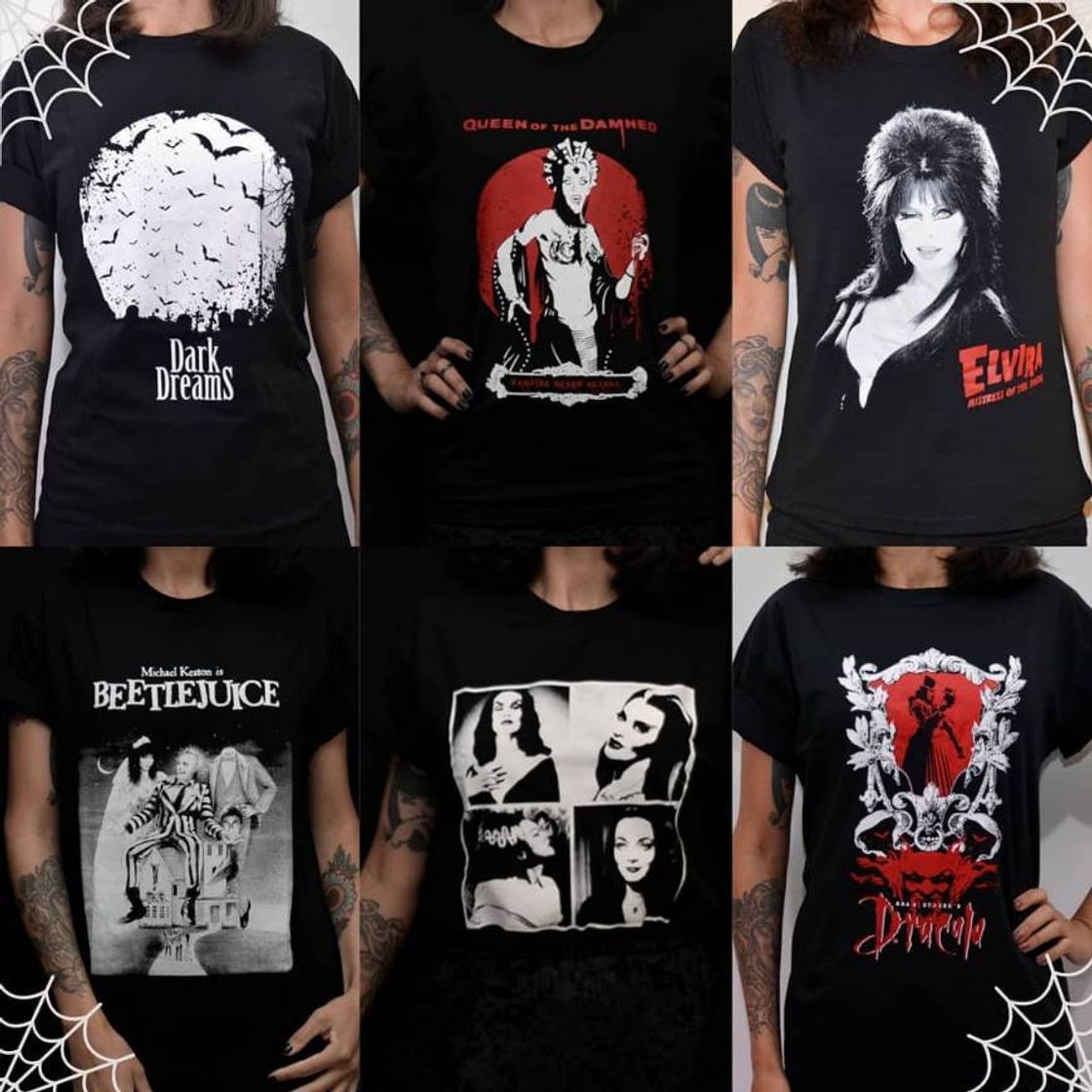 Moda Camisetas com várias estampas lindas da loja Dark dreams