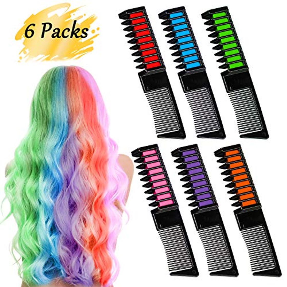 Producto BEARBRO 6 Colores Tizas de Pelo