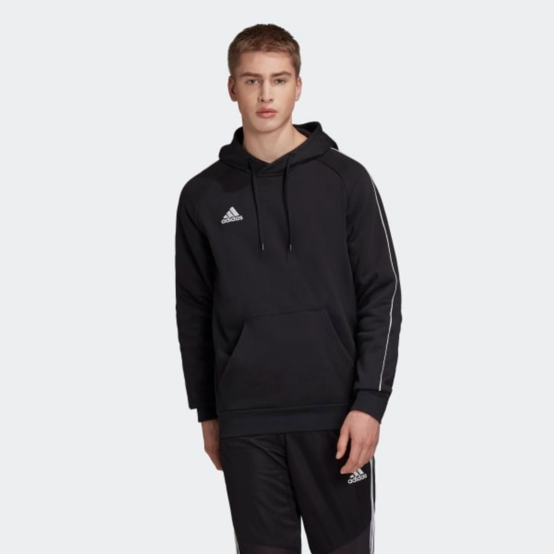 Fitness adidas Core18 Hoody Sweatshirt, Hombre, Negro