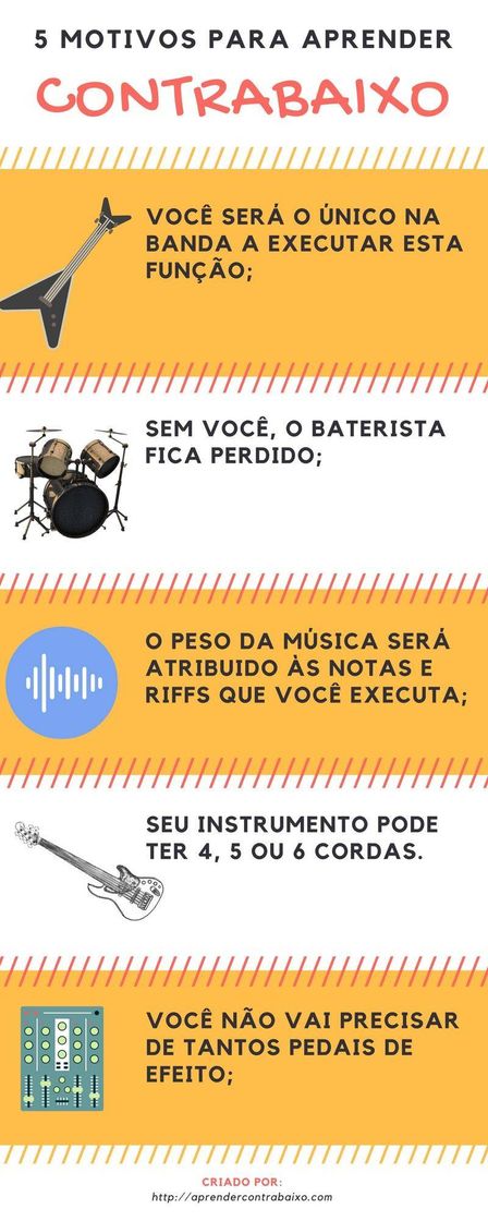 Moda 5 motivos para aprender contra baixo 