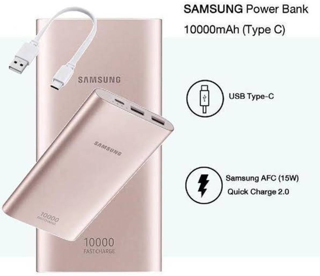 Fashion Carregador Portátil Samsung de 10000mAh! 