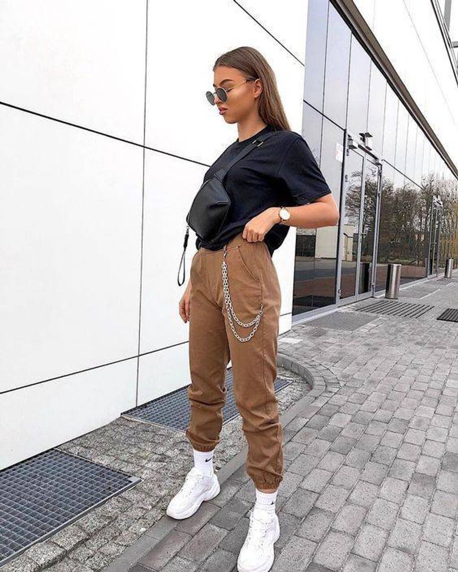 Moda look com calça cargo 💖