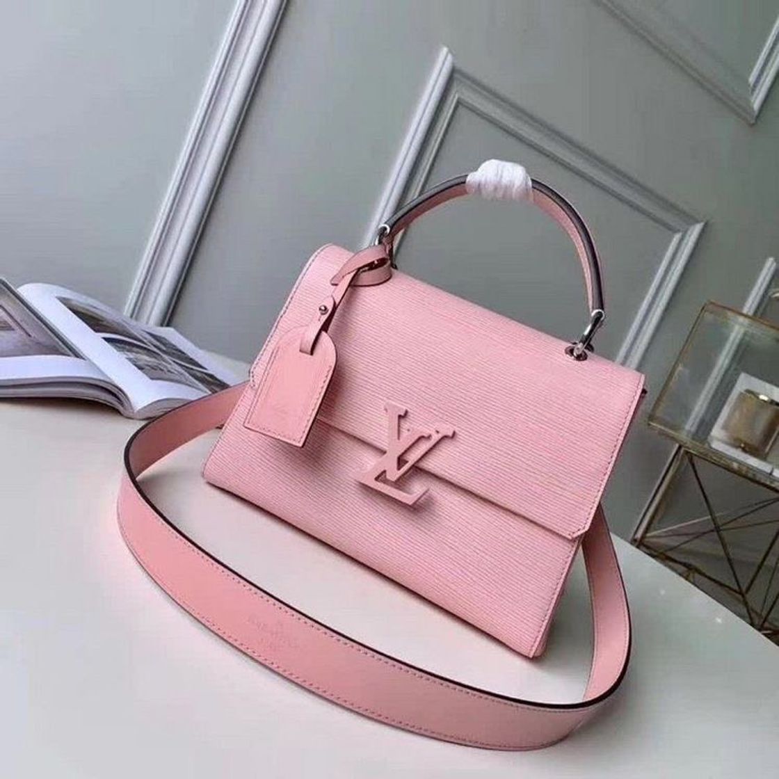 Moda Bolsa rosa LV