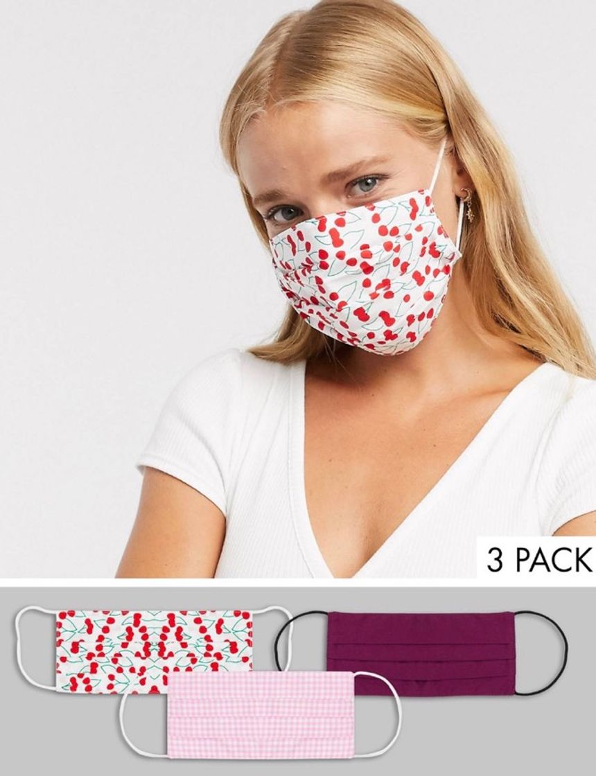 Moda PACK DE 3 MASCARILLAS 😊💗✅