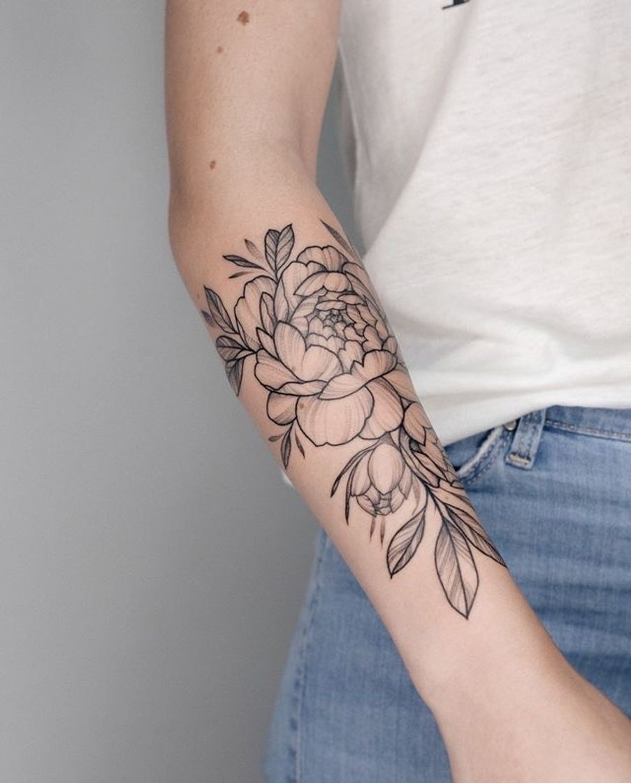 Fashion Tatuagem floral