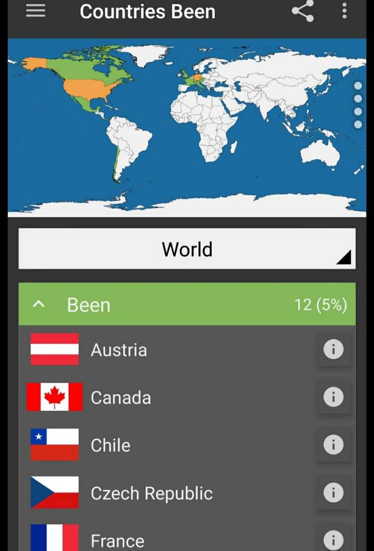 App Countries Been