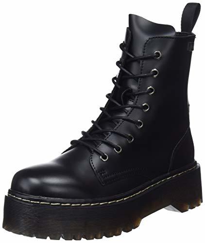 Social COOLWAY Abby, Botas Militares para Mujer, Negro