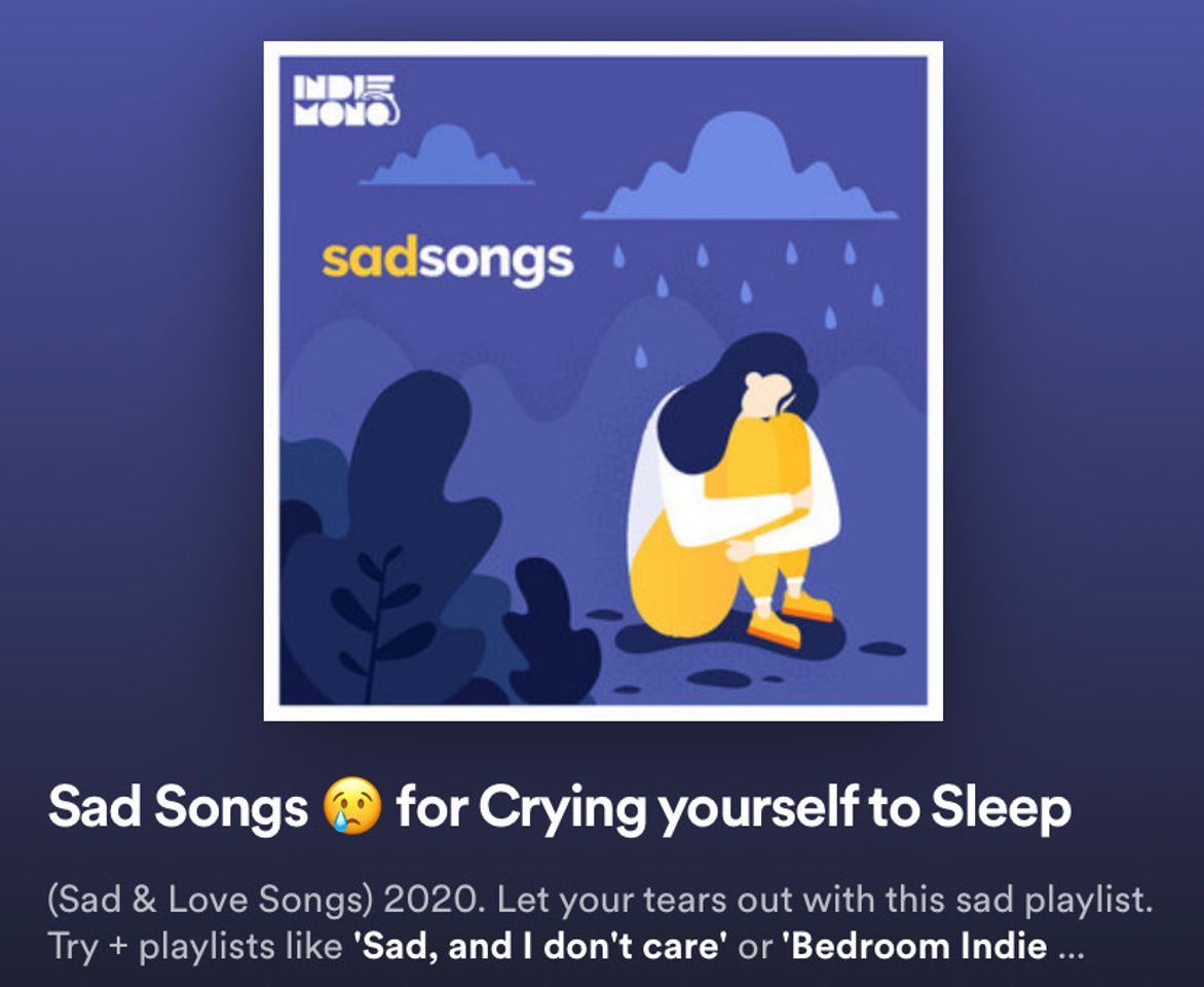 Canción SAD SONGS