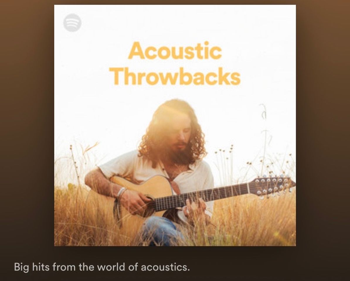 Canción ACOUSTIC THROWBACKS 