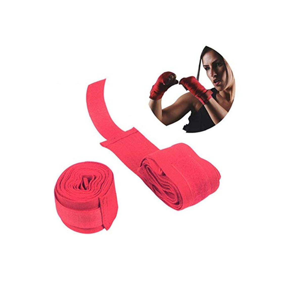 Product 1pcs algodón Vendaje Boxeo Vendaje de la muñeca de la Mano del Abrigo de Combate Proteger los Guantes de Boxeo tailandés de Muay de Entrenamiento