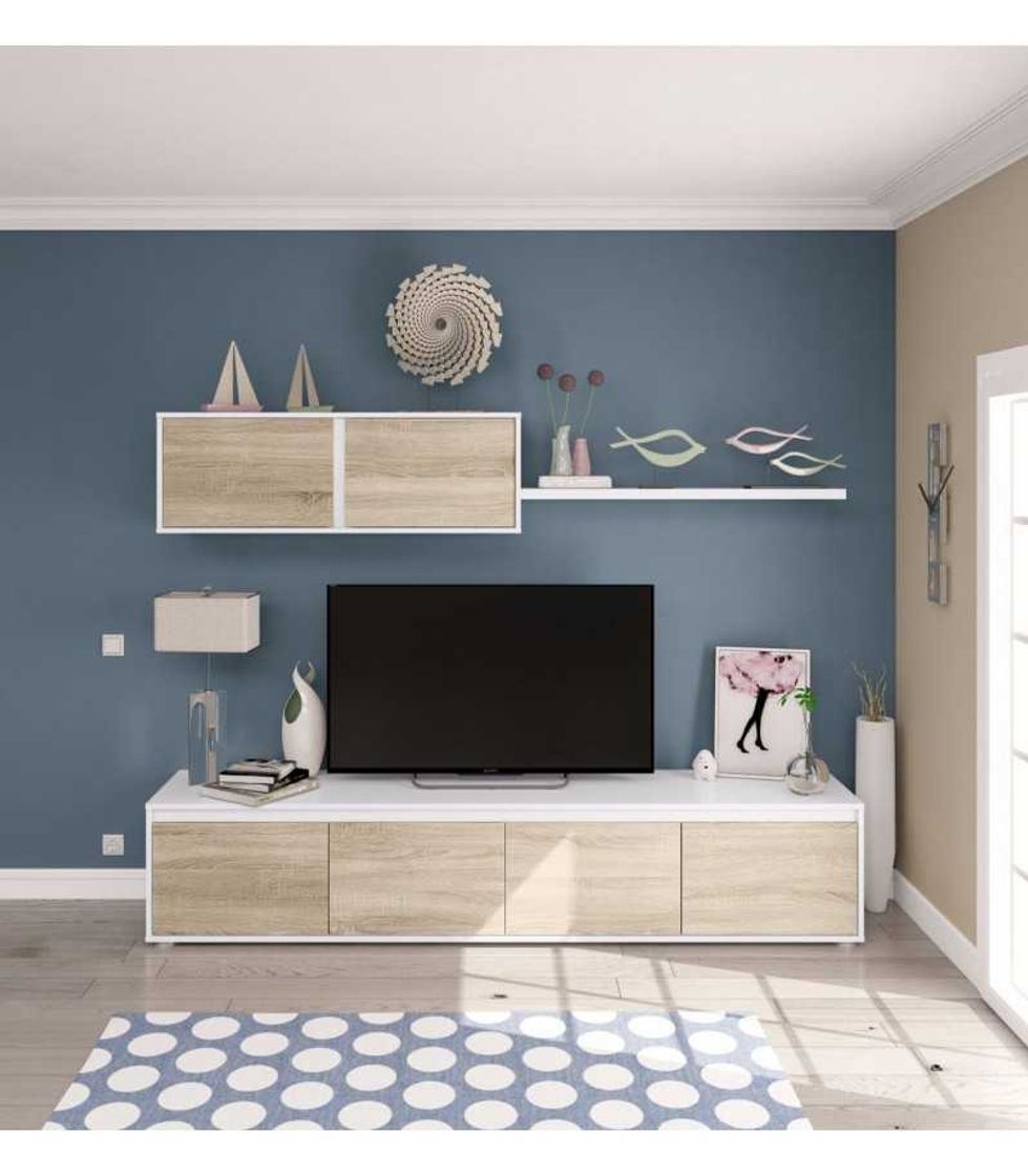 Producto Habitdesign 0F6663A - Mueble de salón Moderno, modulos Comedor Alida, Acabado en