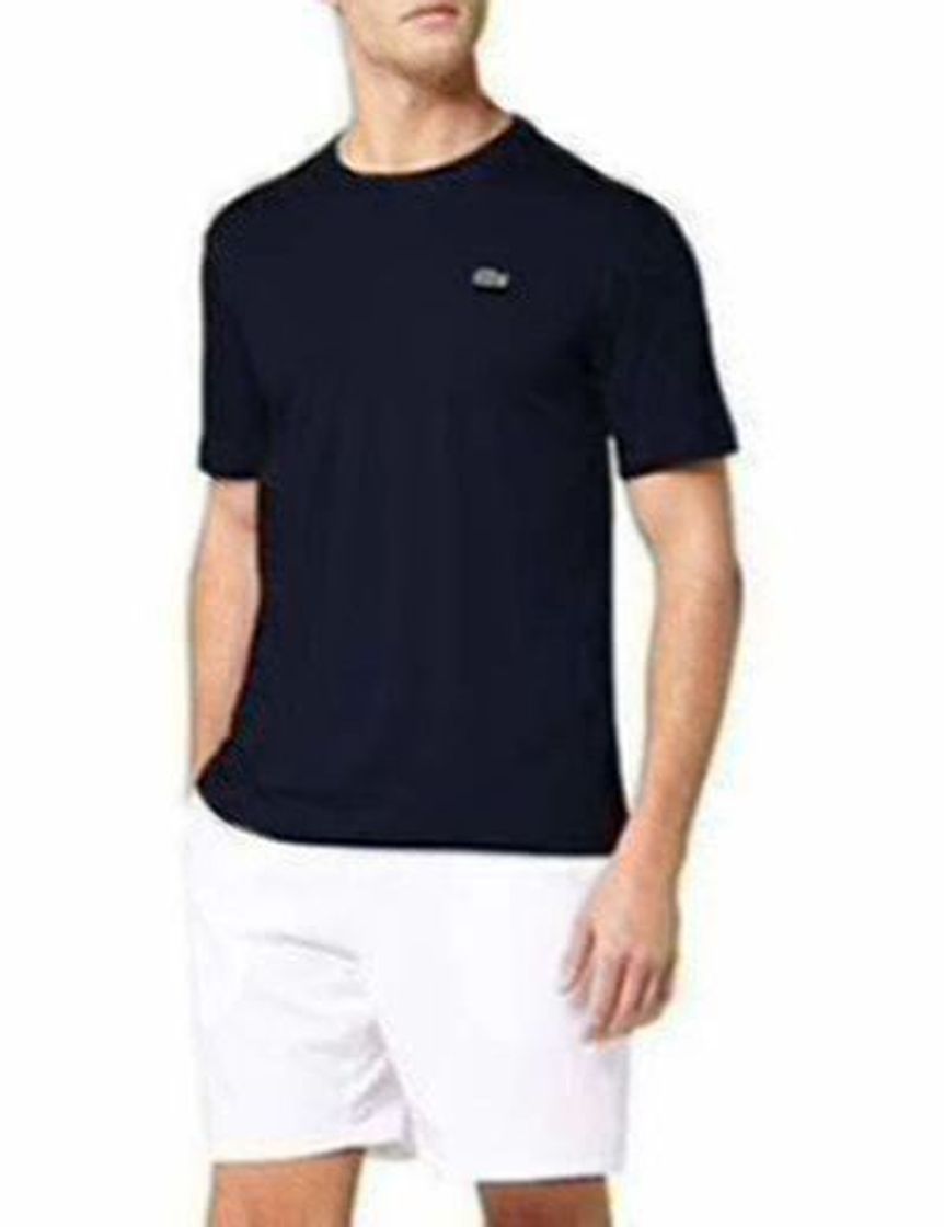 Social Lacoste TH7618, Camiseta para Hombre, Azul