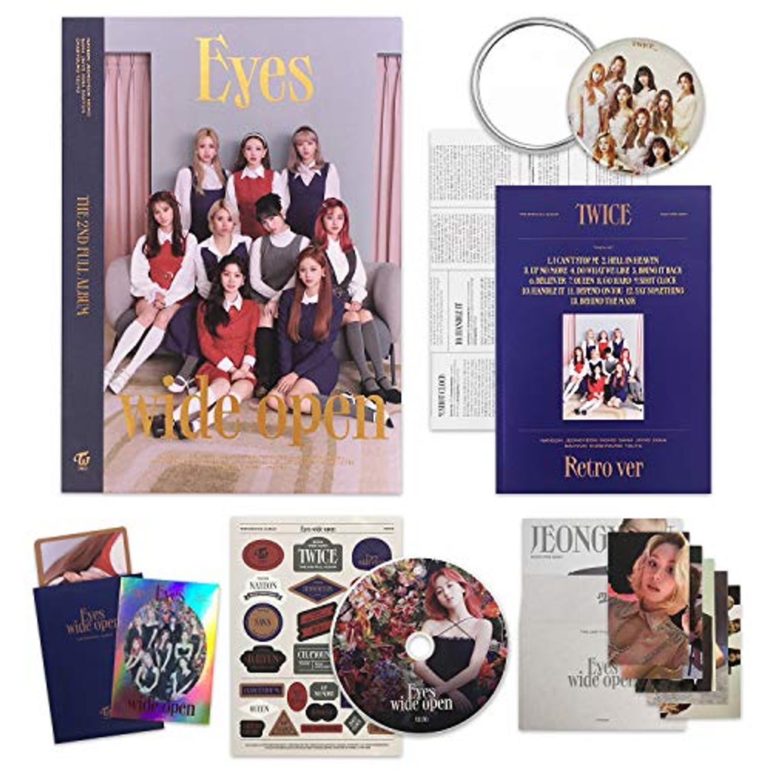 Producto TWICE 2nd Album - EYES WIDE OPEN [ RETRO ver. ] CD