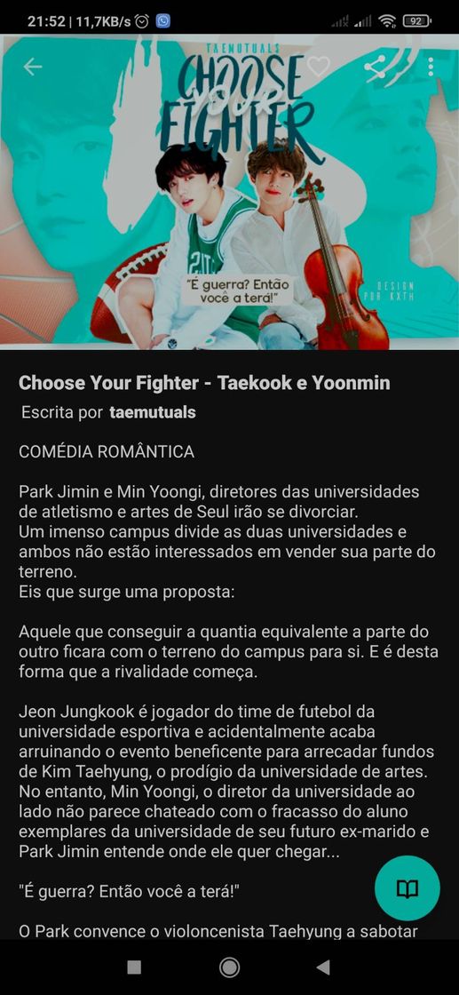 Moda Choose Your Fighter (Taekook) 