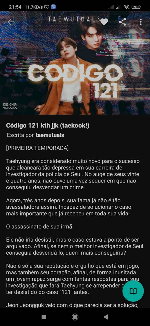 Moda Código 121 (Taekook) 