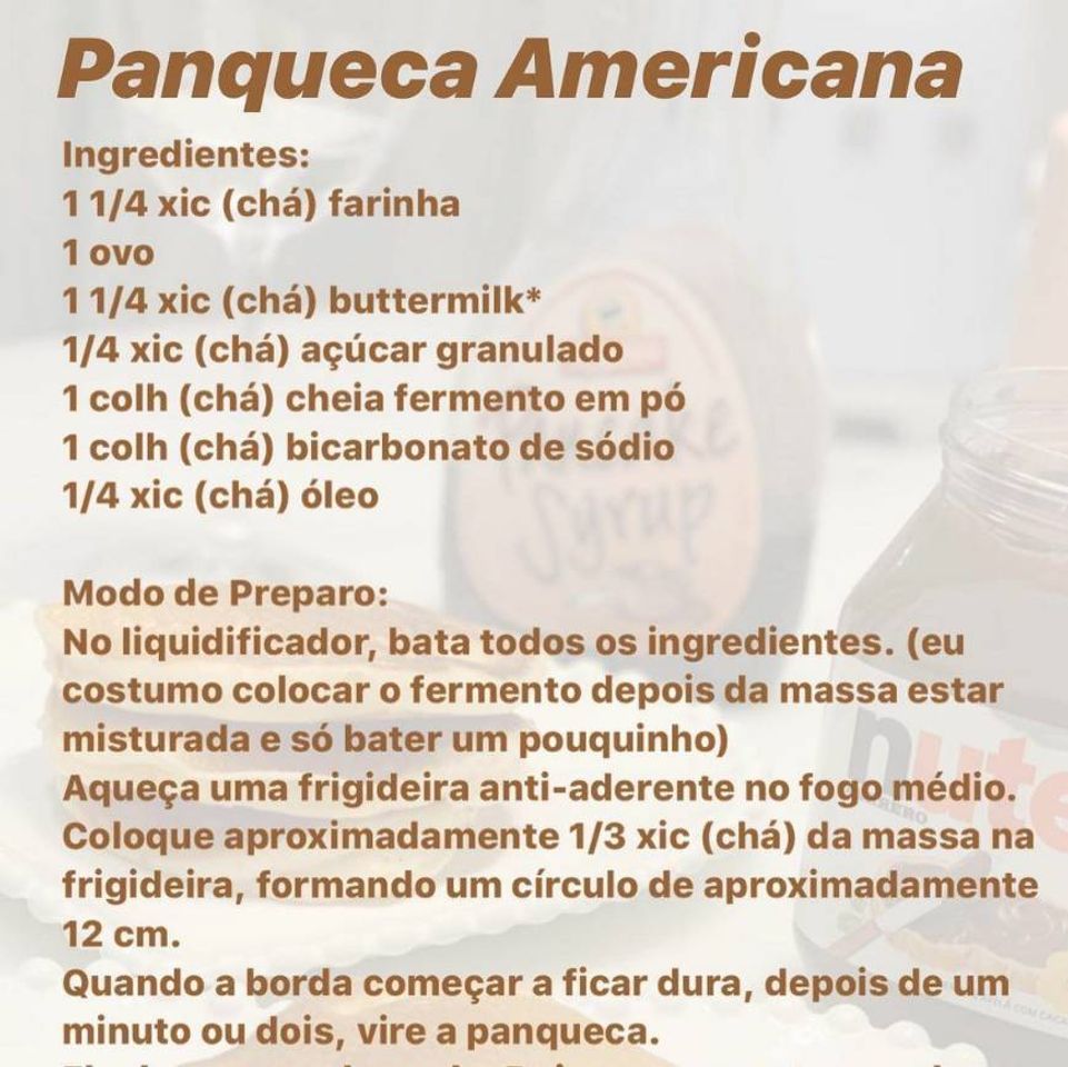 Fashion Panqueca americana