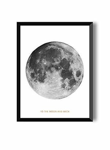 MILUKA Láminas Decorativas para enmarcar colección Moon