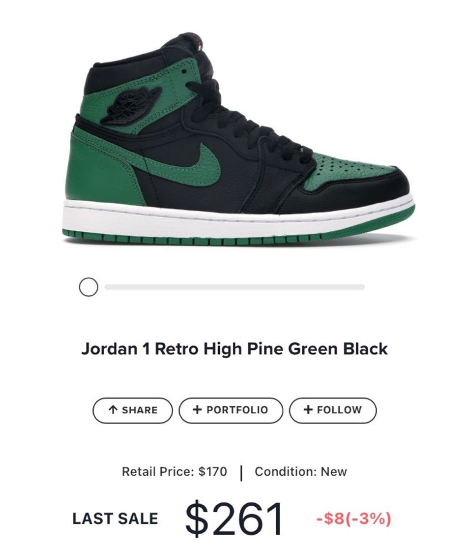 Fashion Nike Jordan 1 Retro High Pine Green Black 