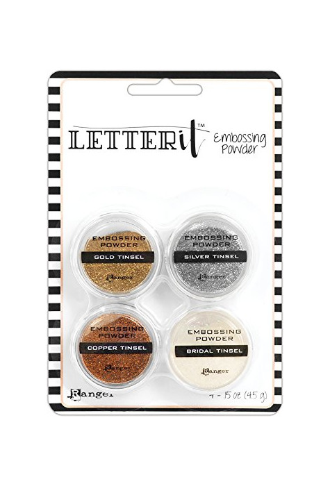 Home Ranger Set Letter It Polvos Embossing Tinsels