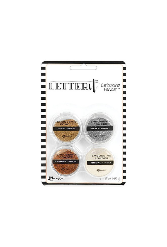 Home Ranger Set Letter It Polvos Embossing Tinsels