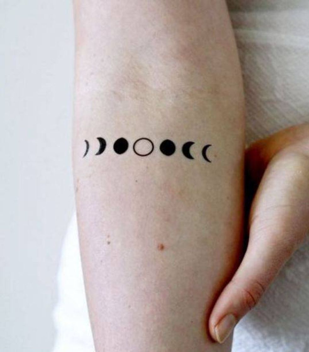 Moda Tatuagem fases da lua