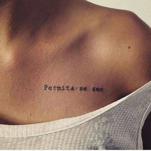 Tatuagem permita-se ser