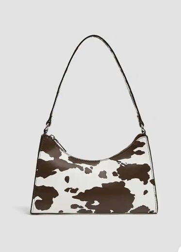 Mala de ombro cow print 