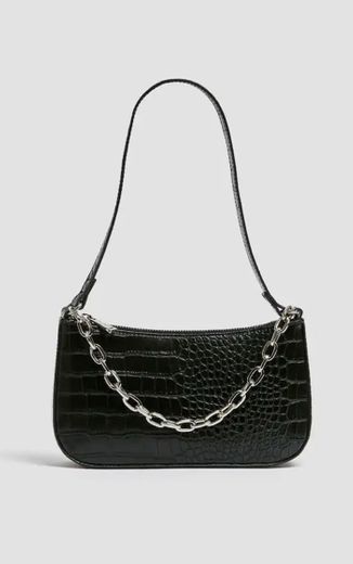 Shoulder bag “croc print” 