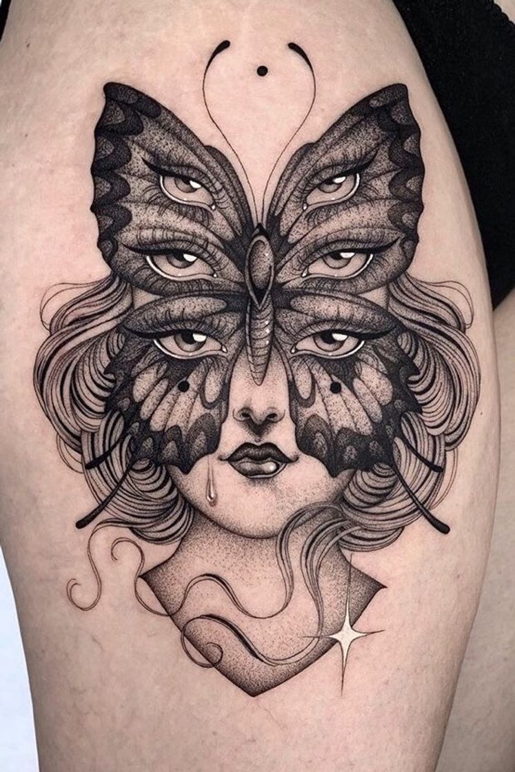 Fashion Black Art Tattoo