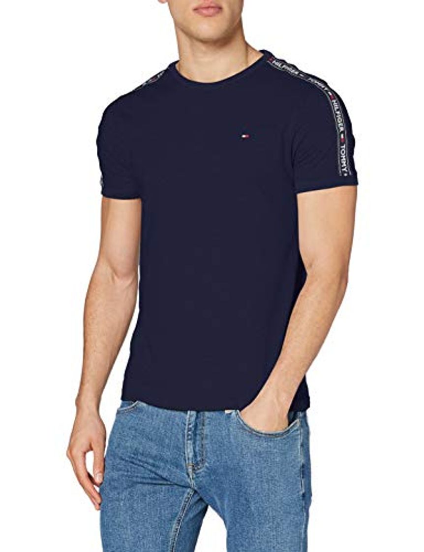 Moda Tommy Hilfiger RN tee SS Camiseta, Azul